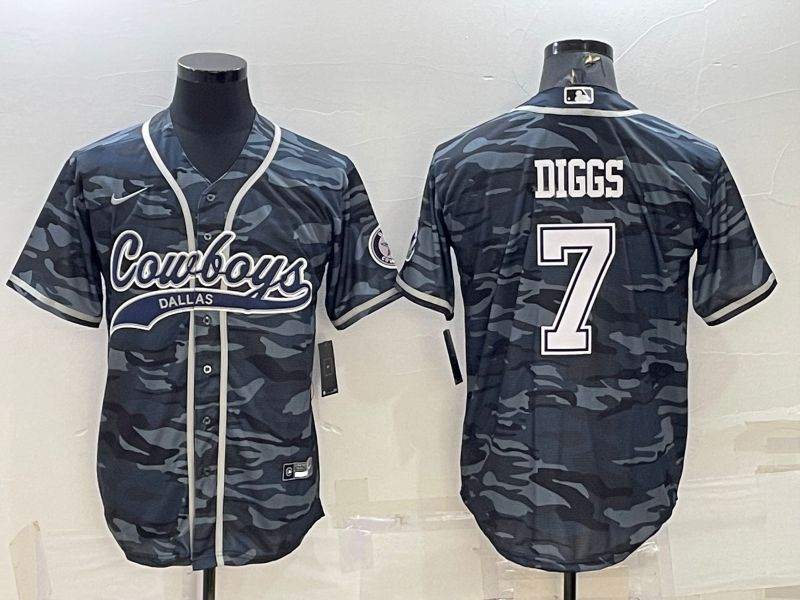 Men Dallas Cowboys #7 Diggs Camo 2022 Nike Co branded NFL Jerseys->dallas cowboys->NFL Jersey